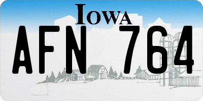 IA license plate AFN764