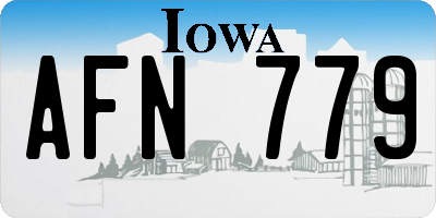 IA license plate AFN779