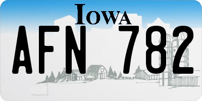 IA license plate AFN782