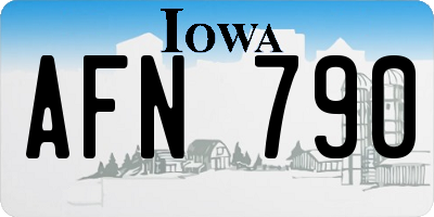 IA license plate AFN790