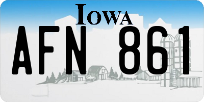 IA license plate AFN861