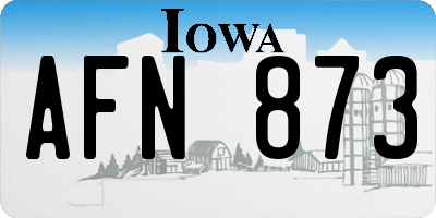 IA license plate AFN873