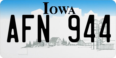 IA license plate AFN944