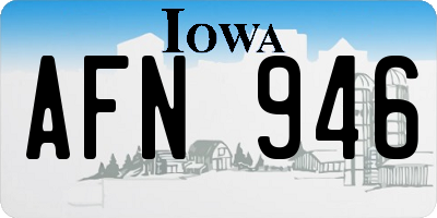 IA license plate AFN946