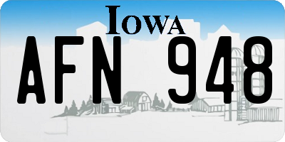 IA license plate AFN948