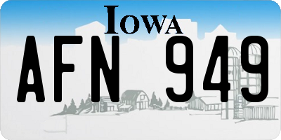 IA license plate AFN949