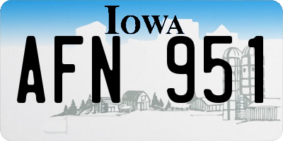 IA license plate AFN951