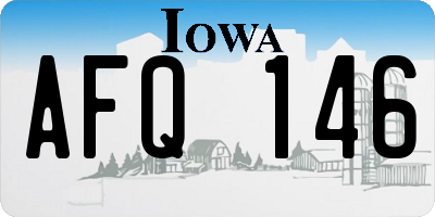 IA license plate AFQ146