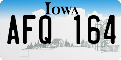 IA license plate AFQ164