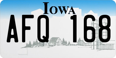 IA license plate AFQ168