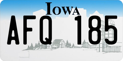 IA license plate AFQ185