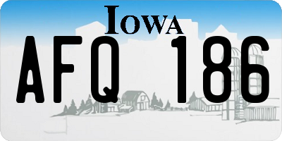 IA license plate AFQ186