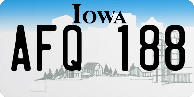 IA license plate AFQ188