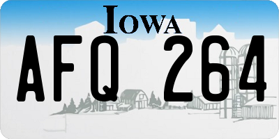 IA license plate AFQ264