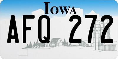 IA license plate AFQ272