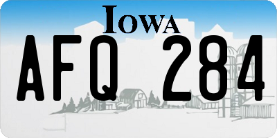 IA license plate AFQ284