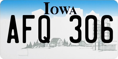 IA license plate AFQ306