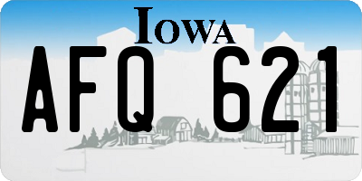 IA license plate AFQ621