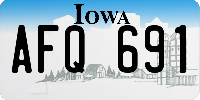 IA license plate AFQ691