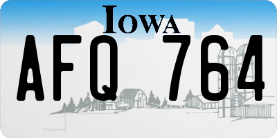 IA license plate AFQ764
