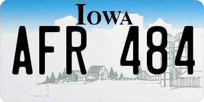 IA license plate AFR484