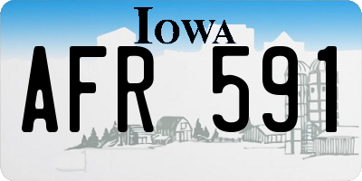 IA license plate AFR591