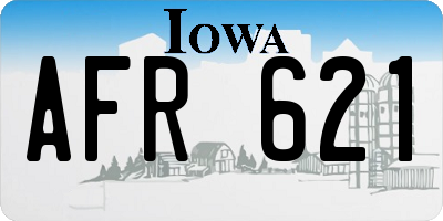 IA license plate AFR621