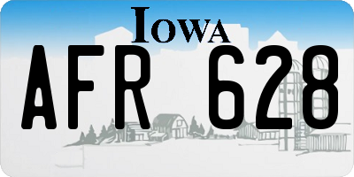 IA license plate AFR628