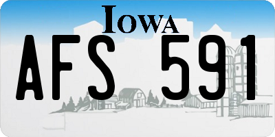 IA license plate AFS591