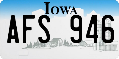 IA license plate AFS946