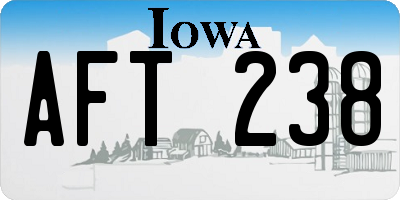 IA license plate AFT238