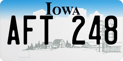 IA license plate AFT248