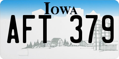 IA license plate AFT379