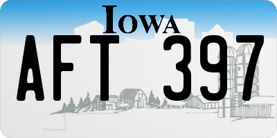 IA license plate AFT397