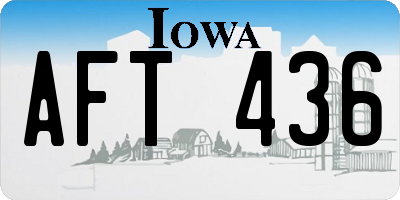 IA license plate AFT436