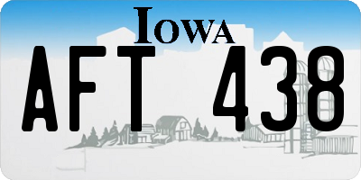 IA license plate AFT438