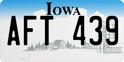 IA license plate AFT439