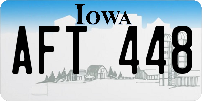 IA license plate AFT448