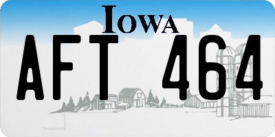 IA license plate AFT464