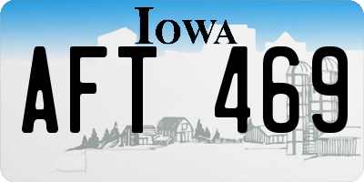 IA license plate AFT469