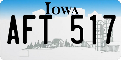 IA license plate AFT517