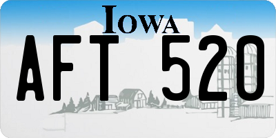 IA license plate AFT520