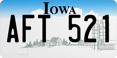 IA license plate AFT521