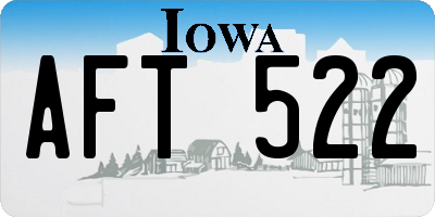 IA license plate AFT522
