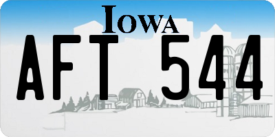 IA license plate AFT544
