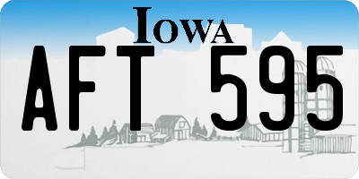 IA license plate AFT595