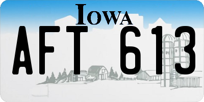 IA license plate AFT613