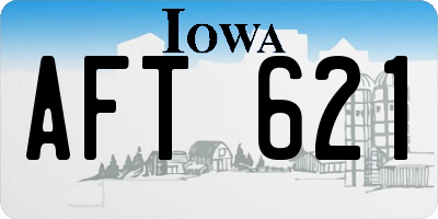 IA license plate AFT621