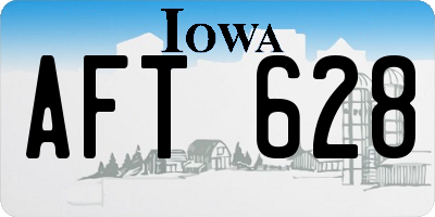IA license plate AFT628