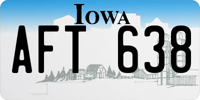IA license plate AFT638